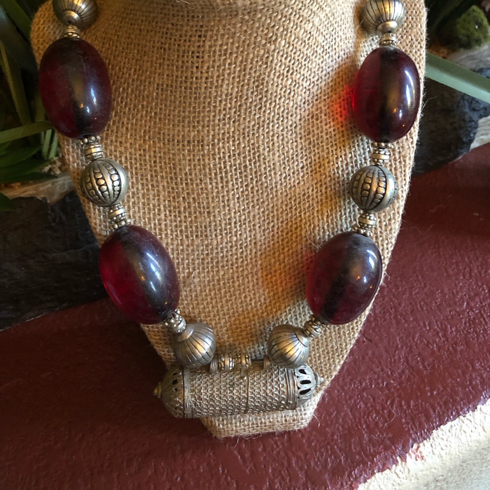 Vintage Yemeni Pendant Necklace,